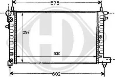 Diederichs 8126111 - Radiator, engine cooling autospares.lv