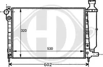 Diederichs 8126113 - Radiator, engine cooling autospares.lv