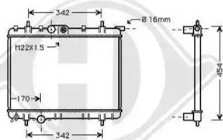 Diederichs 8126176 - Radiator, engine cooling autospares.lv