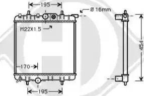 Diederichs 8126171 - Radiator, engine cooling autospares.lv