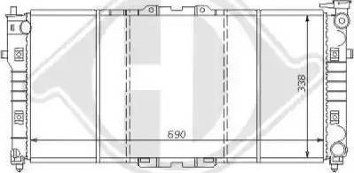 Diederichs 8120114 - Radiator, engine cooling autospares.lv