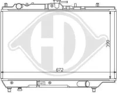 Diederichs 8120110 - Radiator, engine cooling autospares.lv