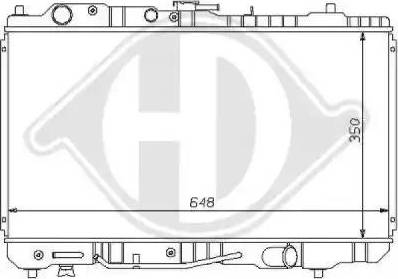 Diederichs 8120137 - Radiator, engine cooling autospares.lv