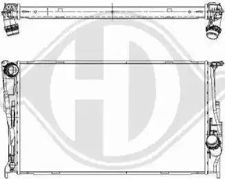 Diederichs 8121603 - Radiator, engine cooling autospares.lv