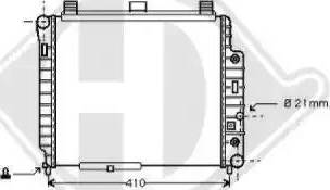 Diederichs 8121193 - Radiator, engine cooling autospares.lv