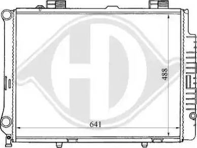 Diederichs 8121159 - Radiator, engine cooling autospares.lv