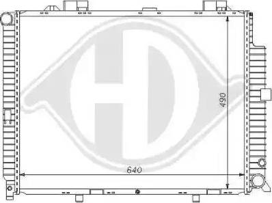 Diederichs 8121165 - Radiator, engine cooling autospares.lv