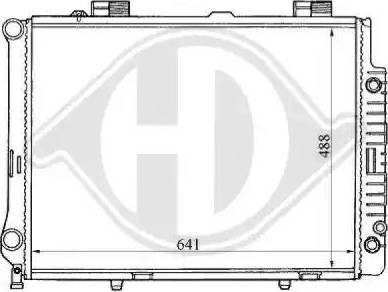 Diederichs 8121160 - Radiator, engine cooling autospares.lv