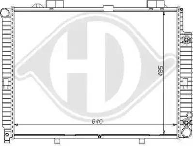 Diederichs 8121163 - Radiator, engine cooling autospares.lv