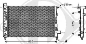 Diederichs 8121188 - Radiator, engine cooling autospares.lv