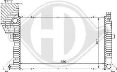 Diederichs 8121130 - Radiator, engine cooling autospares.lv