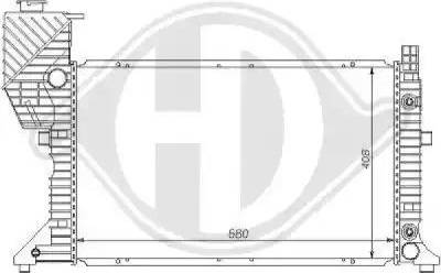 Diederichs 8121131 - Radiator, engine cooling autospares.lv