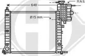 Diederichs 8121174 - Radiator, engine cooling autospares.lv