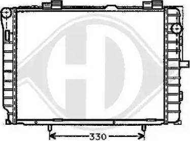 Diederichs 8121176 - Radiator, engine cooling autospares.lv