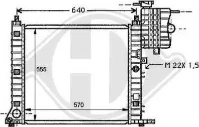 Diederichs 8121170 - Radiator, engine cooling autospares.lv