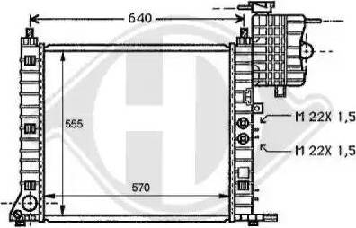 Diederichs 8121171 - Radiator, engine cooling autospares.lv