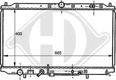 Diederichs 8122148 - Radiator, engine cooling autospares.lv