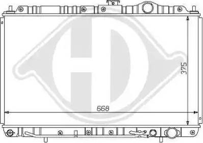 Diederichs 8122126 - Radiator, engine cooling autospares.lv