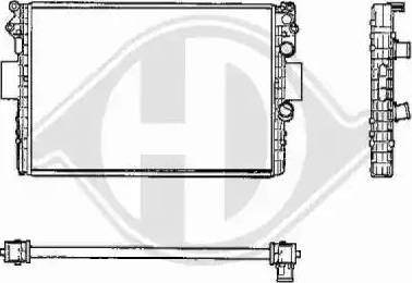 Diederichs 8349206 - Radiator, engine cooling autospares.lv