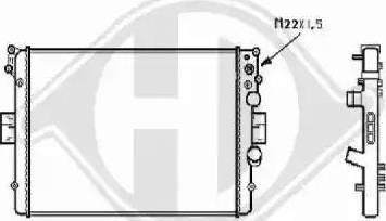 Diederichs 8349208 - Radiator, engine cooling autospares.lv