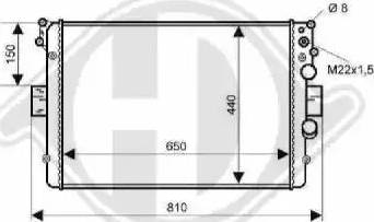 Diederichs 8349207 - Radiator, engine cooling autospares.lv