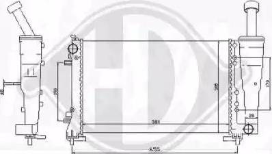 Diederichs 8345407 - Radiator, engine cooling autospares.lv