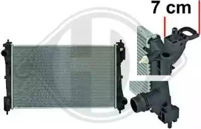 Diederichs 8345605 - Radiator, engine cooling autospares.lv