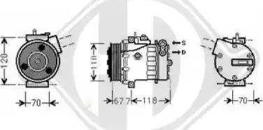 Diederichs 8345206 - Compressor, air conditioning autospares.lv