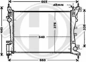 Diederichs 8345203 - Radiator, engine cooling autospares.lv