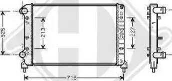 Diederichs 8348507 - Radiator, engine cooling autospares.lv