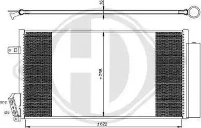 Diederichs 8348600 - Condenser, air conditioning autospares.lv