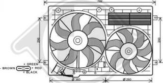 Diederichs 8229503 - Fan, radiator autospares.lv