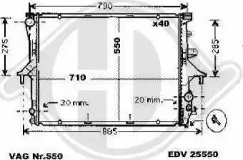 Diederichs 8228505 - Radiator, engine cooling autospares.lv