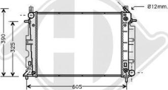 Diederichs 8751308 - Radiator, engine cooling autospares.lv