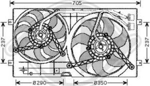 Diederichs 2265001 - Fan, radiator autospares.lv