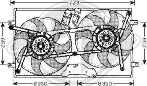 Diederichs 2270101 - Fan, radiator autospares.lv