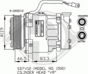 Diederichs 7421000 - Compressor, air conditioning autospares.lv