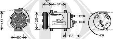 Diederichs 7101602 - Compressor, air conditioning autospares.lv