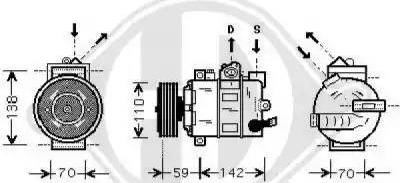 Diederichs 7103100 - Compressor, air conditioning autospares.lv