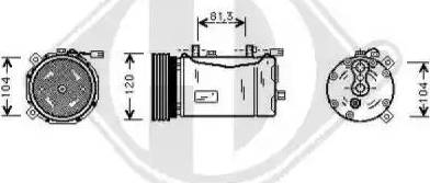 Diederichs 7221200 - Compressor, air conditioning autospares.lv