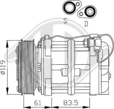 Diederichs 7762100 - Compressor, air conditioning autospares.lv