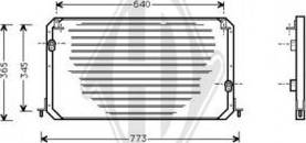 Diederichs DCC1403 - Condenser, air conditioning autospares.lv