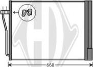 Diederichs DCC1572 - Condenser, air conditioning autospares.lv