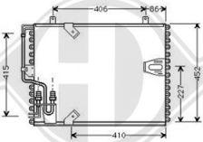 Diederichs DCC1042 - Condenser, air conditioning autospares.lv