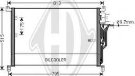 Diederichs DCC1035 - Condenser, air conditioning autospares.lv