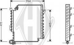 Diederichs DCC1021 - Condenser, air conditioning autospares.lv