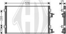 Diederichs DCC1072 - Condenser, air conditioning autospares.lv