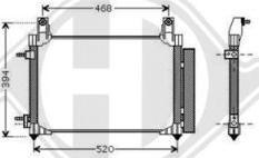 Diederichs DCC1884 - Condenser, air conditioning autospares.lv