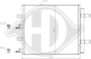 Diederichs DCC1880 - Condenser, air conditioning autospares.lv