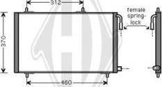 Diederichs DCC1314 - Condenser, air conditioning autospares.lv